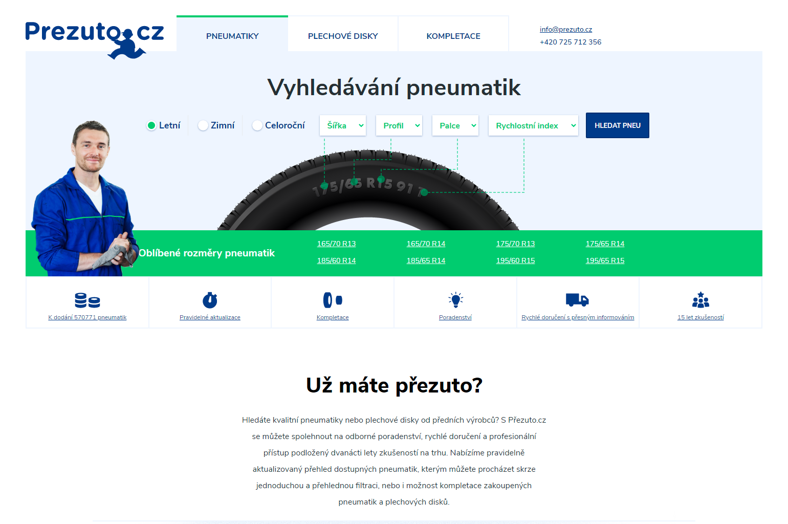 Prezuto.cz – Pneumatiky s rychlým doručením